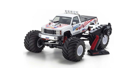 Kyosho 1/8 Scale Radio Controlled Brushless Motor Powered 4WD Monster Truck USA-1 VE readyset w/KT-231P+ KYO34257