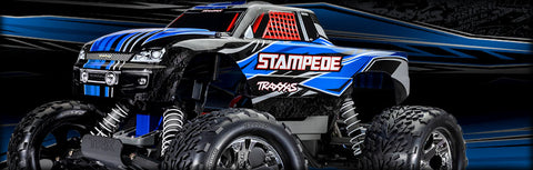 Stampede: 1/10 Scale Monster Truck with Lights. Ready-to-Race with TQ 2.4 GHz radio system- TRA36054-8-