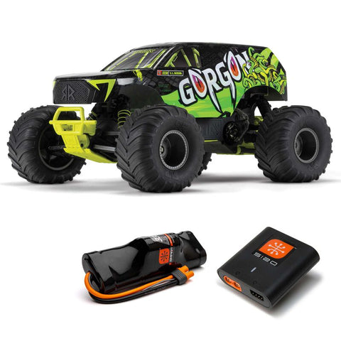 1/10 GORGON 4X2 MEGA 550 Brushed Monster Truck RTR with Battery & Charger, ARA3230S