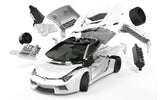 Quickbuild Lamborghini Aventador - White- AFJ6019